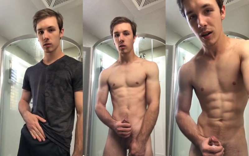 Justinjnudes Jerks Off In The Bathroom Just The Gays