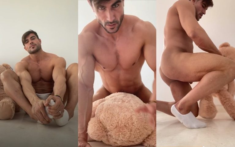 Mario Hervas Mariohervasvip Plays With A Teddy Bear Just The Gays