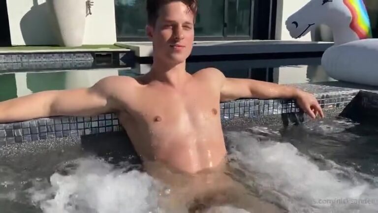 Hanging out naked in the spa Nick Sandell