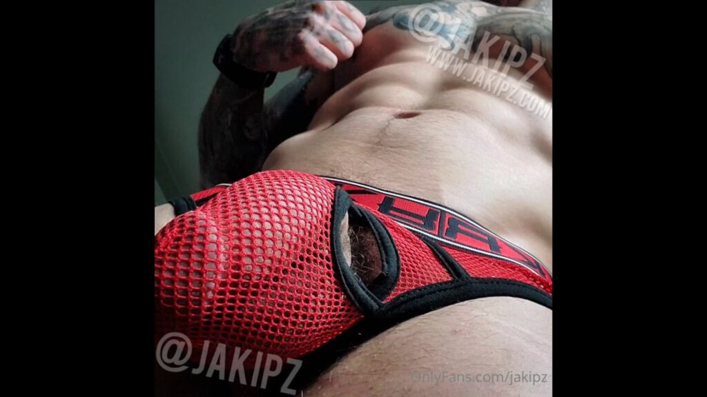 Cumming while wearing my mesh underwear – Jake Andrich (Jakipz)