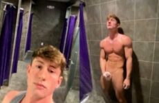 Troy jerks off in the gym shower – brandtsboys