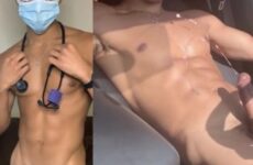 heycumere – Quick solo jerk off in my car and cumming hands free