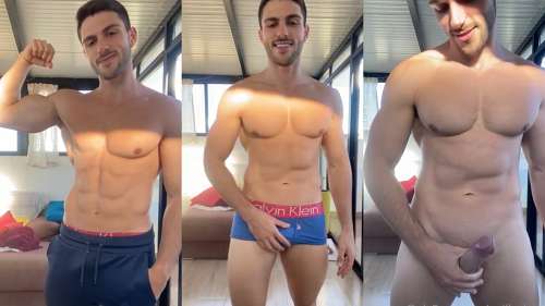 Fitness Model GuilleChoa jerks off