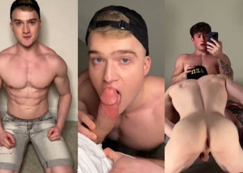 Alek worships and sucks Tory’s sweaty cock