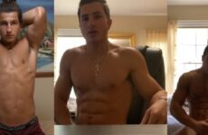Young bodybuilder JohnD jerks off and cums