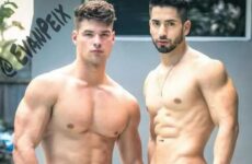 Malik and Evan Peix massage eachother