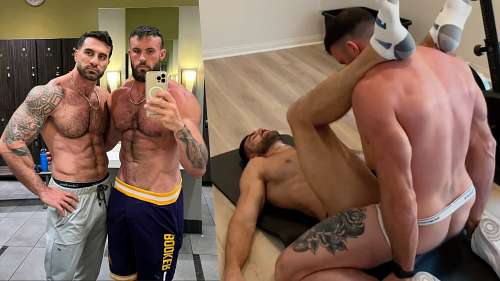HugeAjax - Morning full cardio and stretching with Apollon - JustTheGays.com - Stream the newest and hottest gay videos for free from your favorite performers from OnlyFans and Just for Fans