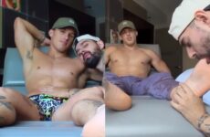 Zach Beech (thezacattack) gets worshipped by Casey Cooper