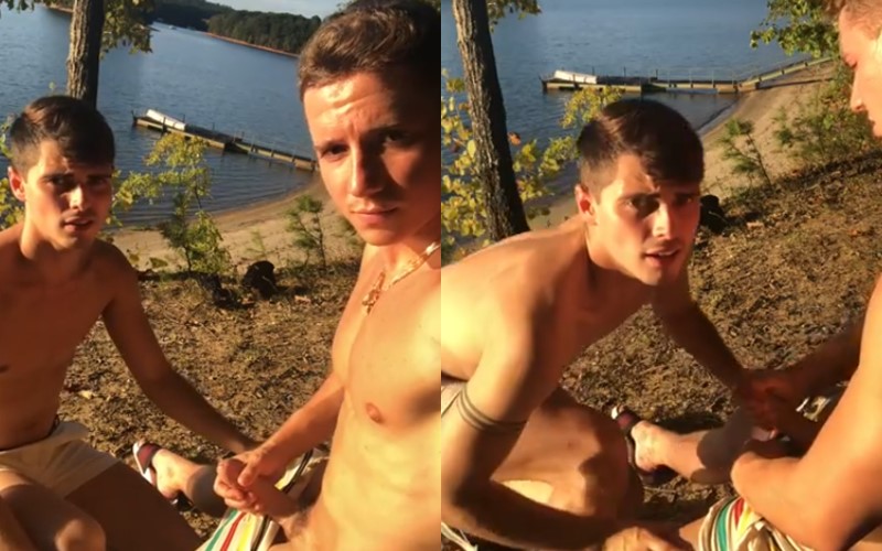 Ben Masters watches Ryan Macgregor jerk off by the lake – BenMastersxxx