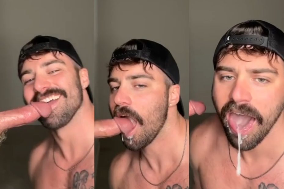 Jordan sucks a cock through a gloryhole and swallows a load – brandtsboys