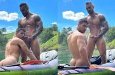 Julian Chase fucks Daniel Montoya on a raft
