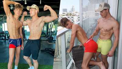 Aaron The Kid and Rawr_ItsBen jerk off together