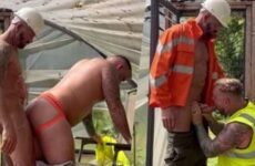 InkedwithTwinks gets fucked outside