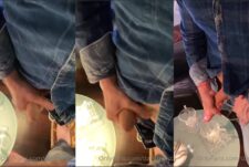 davidtwist and friend jerk into glasses and drink cum