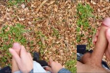 jaden_big jerks off in the woods