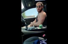 Jerking off in my car while driving till I cum – Ed Armstrong (mrfiderman)