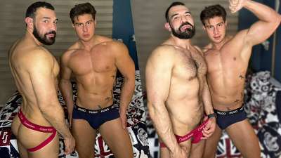 LatinBoy_Andy and Chapocabron fuck on the bed