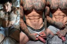 Jake Andrich (Jakipz) shows off his massive cock