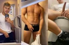 PeachyyBoy jerks off on the toilet