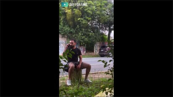 Risky jerk off on the side of the road and shooting a big load – Matthewbigcock