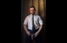 Jerking off after work and shooting a big load – Matthewbigcock
