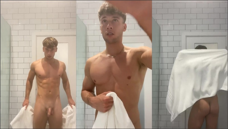 irish-x shows off in the bathroom