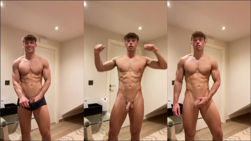 irish-x gets naked and flexes