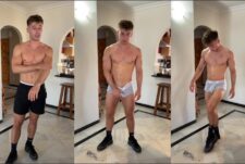 irish-x strips down to his underwear, again