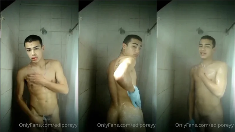 ediporeyy takes a shower - JustTheGays.com - Stream the newest and hottest gay videos for free from your favorite performers from OnlyFans, Just for Fans, and 4myfans