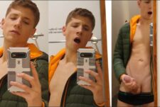 jaden_big jerks his big cock in a fitting room