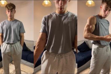 irish-x shows off in sweatpants