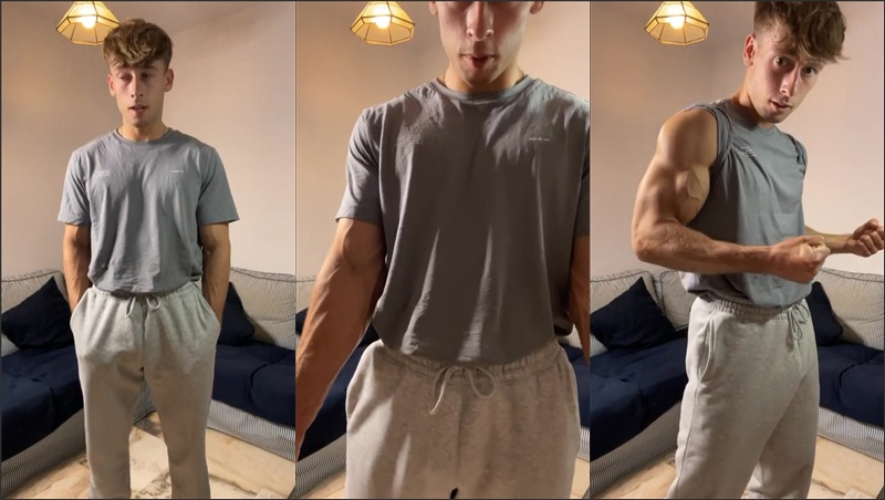 irish-x shows off in sweatpants