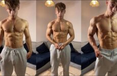 irish-x shows off in his sweatpants