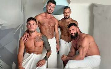 Alex Ink, Lobo Carreira, Halif Faruk and Jacob Lord fuck in the bathtub - Justthegays.com - Stream the newest and hottest free gay porn videos from OnlyFans, 4myfans, and Just for Fans. Thousand of hours of twinks sucking, jerking, and fucking