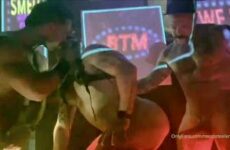 Rocco Steele, Teddy Torres and Riley Mitchel fuck Live at Hustlaball