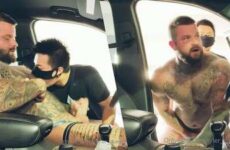 Tyler Durden gets fucked by Asian bypasser at a carpark