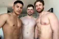 Connor Wolfe, Aidan Ward and Rex Lima have a threesome