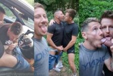 Gregor Scott with GayNaughtyWelsh and NaughtyGayWelsh – sucking in the woods