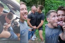 Gregor Scott with GayNaughtyWelsh and NaughtyGayWelsh – sucking in the woods