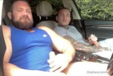 Billy Essex and Jack Stacked jerkoff in the car