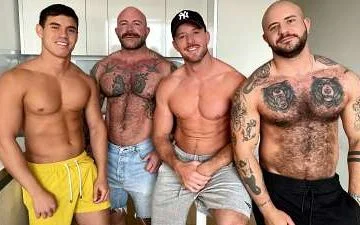 Couple Swap - Phil James, Dickie James, Oliver Hunt, Holden Hunt - JustTheGays.com - Stream the newest and hottest gay videos for free from your favorite performers from OnlyFans, Just for Fans, and 4myfans