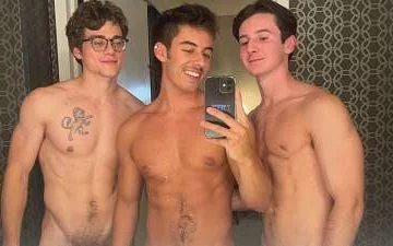 Blake Mitchell - another threeway with Hy4cinth and Caleb Manning - JustTheGays.com - Stream the newest and hottest gay videos for free from your favorite performers from OnlyFans, Just for Fans, and 4myfans