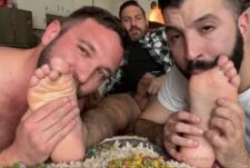 Nick Charms (NicksLuckyCharms), MyDadFeet and Jack Dandy – fucking and foot worship