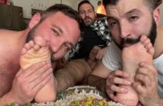 Nick Charms (NicksLuckyCharms), MyDadFeet and Jack Dandy – fucking and foot worship