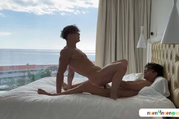 Angel Dario Garcia (Alann23) fucks Melvin with an ocean view - JustTheGays.com - Stream the newest and hottest gay videos for free from your favorite performers from OnlyFans, Just for Fans, and 4myfans