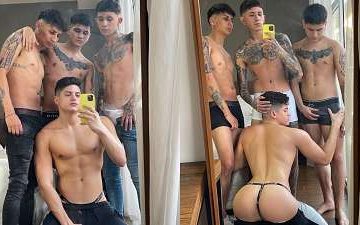 Kevin Rautenberg gets fucked and sucks three cocks - leonardo000ok - JustTheGays.com - Stream the newest and hottest gay videos for free from your favorite performers from OnlyFans, Just for Fans, and 4myfans