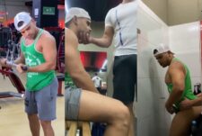 Fucking in the gym bathroom after a workout – romero19, romeroandzeus