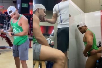 Fucking in the gym bathroom after a workout – romero19, romeroandzeus