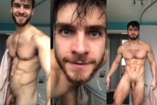 Marcod shows off his body after a shower