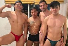 Fernando Inleb, Francisco Maass, Pinkie Mike, and Kike Theman fuck